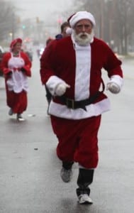 Santa running