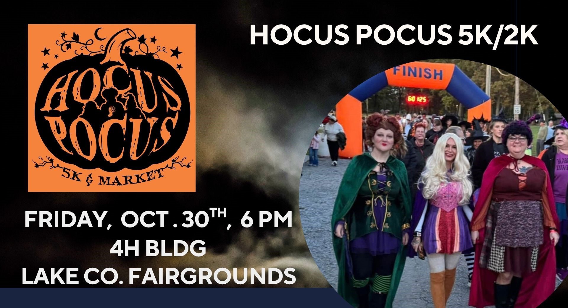 Hocus Pocus 5K/2K | Hometown Happenings - Non-Timed Halloween 2K Walk — Crown Point, IN